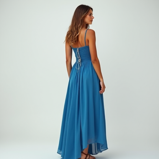 Women's High-Low Hem Maxi Skirt