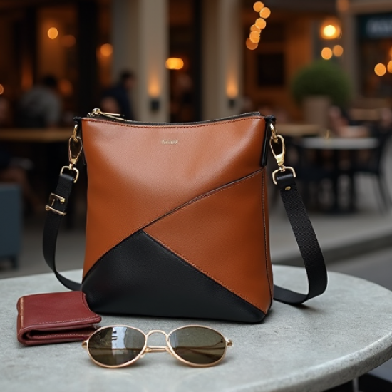 Women's Two-Tone Chest Bag