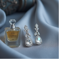 Women's Long Crystal Drop Earrings