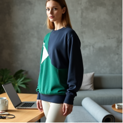 Women's Panelled Sweatshirt