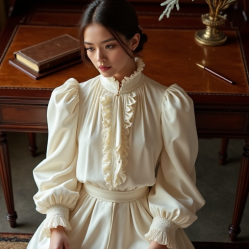 Women's Oversized Poet Blouse