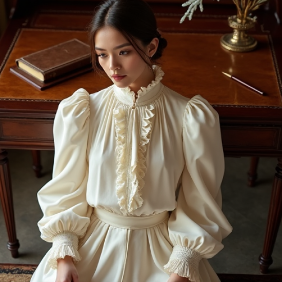 Women's Oversized Poet Blouse