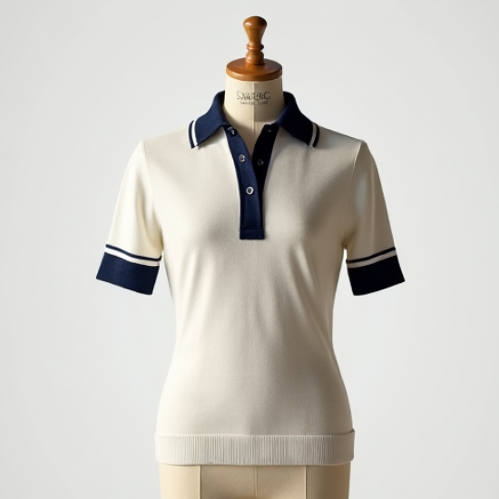 Women's Tennis-Inspired Knit Top