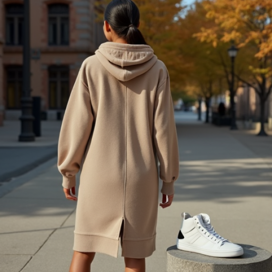 Women's Sporty Luxe Hoodie Dress