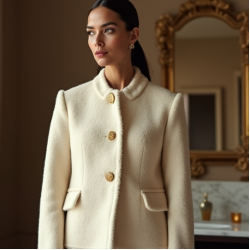 Women's Cropped Boucle Duster