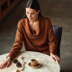 Women's Toffee Asymmetric Blouse