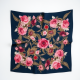 Women's Floral Silk Scarf