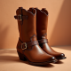Women's Buckle Strap Western Boot