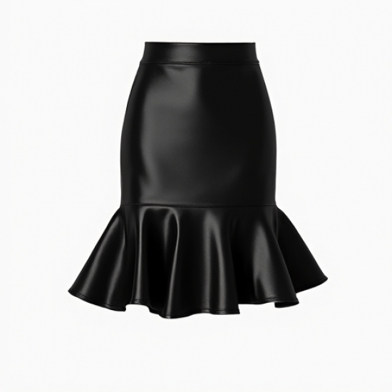 Women's Satin Mermaid Mini Skirt