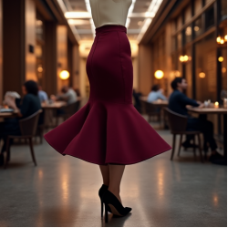 Women's Trumpet Hem Pencil Skirt