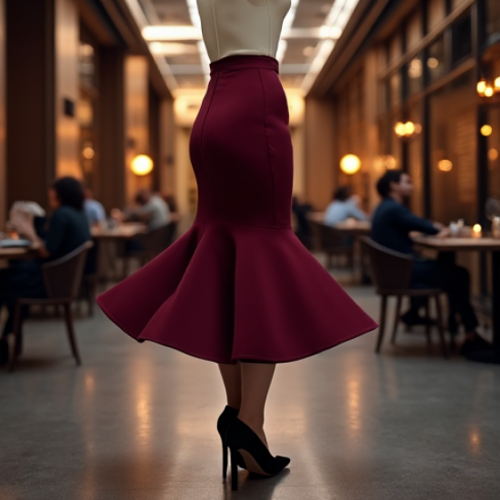 Women's Trumpet Hem Pencil Skirt