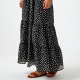 Women's Mixed Dot Ruffle Skirt