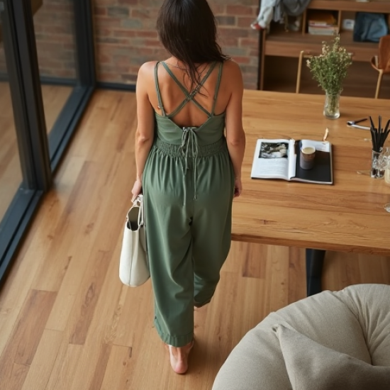 Women's Relaxed Athleisure Jumpsuit