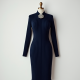 Women's Brooch-Accented Knit Dress
