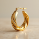 Women's Sculptural Hoop Earrings