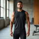 Men's Sleeveless Muscle Tank for Gym