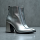 Women's Metallic Block Heel Boot