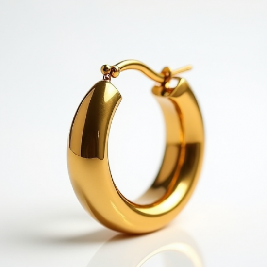 Women's Chunky Gold Hoop Earrings