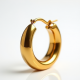 Women's Chunky Gold Hoop Earrings