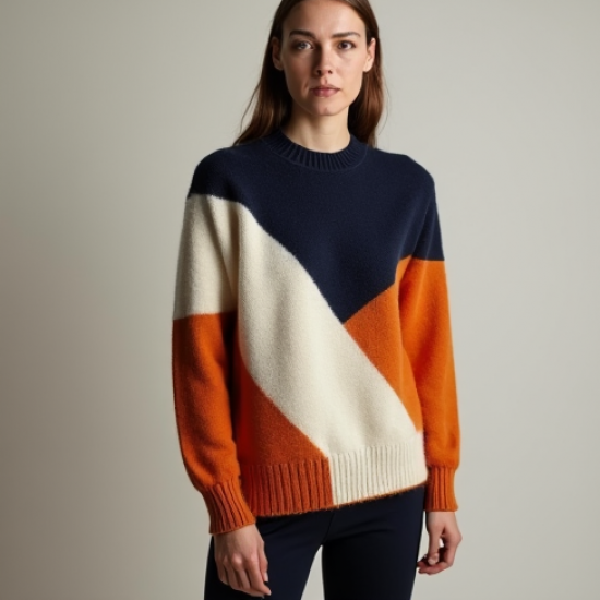 Women's Color-Block Knit Top