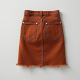 Women's Chestnut Denim Mini Skirt