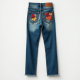 Women's Embroidered Patch Denim