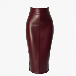 Women's Slim High Waist Midi Skirt