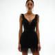 Women's Layered Fringe Mini Dress