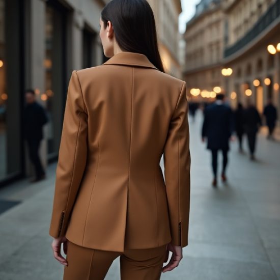 Women's Wide Lapel Tailored Jacket