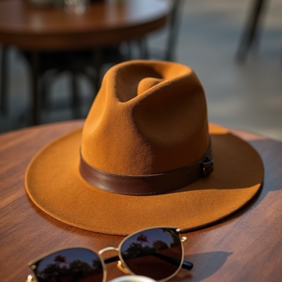Women's Suede Wide Brim Hat