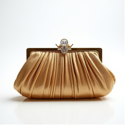 Women's Shiny Lamé Evening Bag