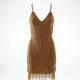 Women's Metallic Fringe Party Dress