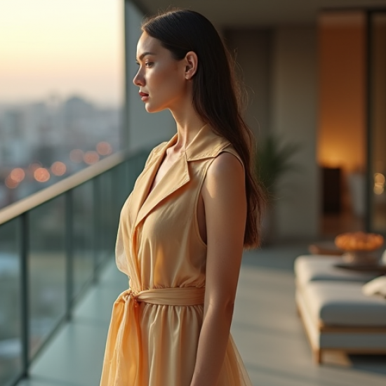 Women's Transparent Long Vest