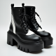 Women's Two-Tone Chunky Boot