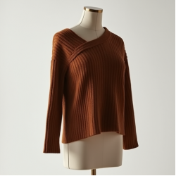 Women's Asymmetric Shoulder Knit