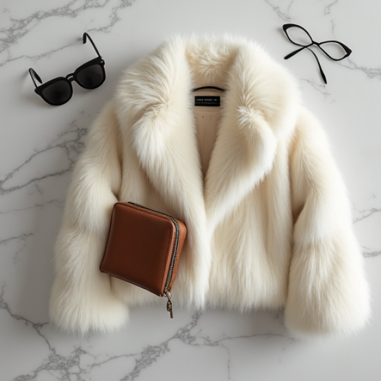 Women's Short Faux Fur Jacket