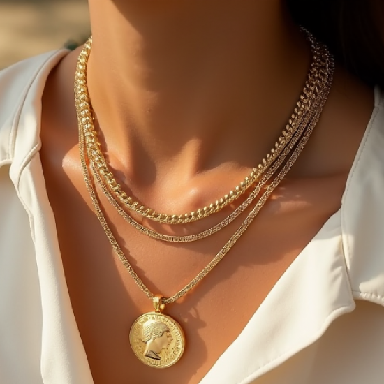 Women's Multi-Layer Coin Necklace