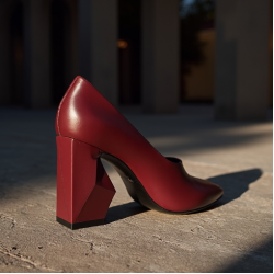 Women's Abstract Block Heel Pump