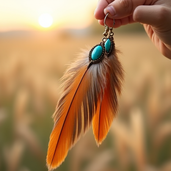 Boho Feather Earrings