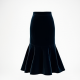 Women's Pleated Trumpet Skirt