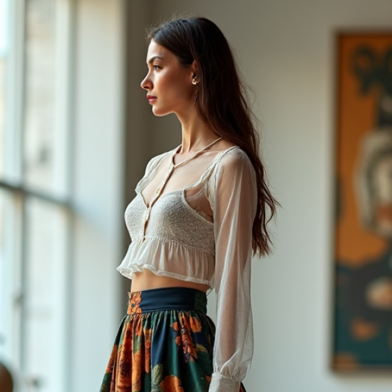 Women's Pattern Clash Layered Set