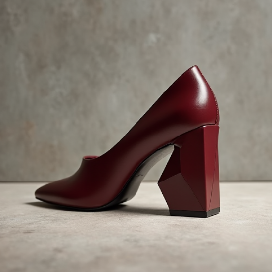 Women's Abstract Block Heel Pump