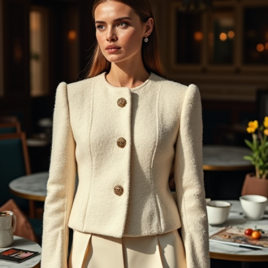 Women's Short Textured Jacket