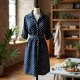 Women's Oversized Polka Shirt Dress