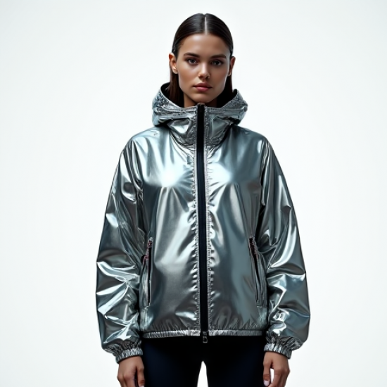 Women's High-Shine Windbreaker