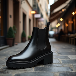 Women's Thick Heel Chelsea Boot