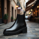 Women's Thick Heel Chelsea Boot