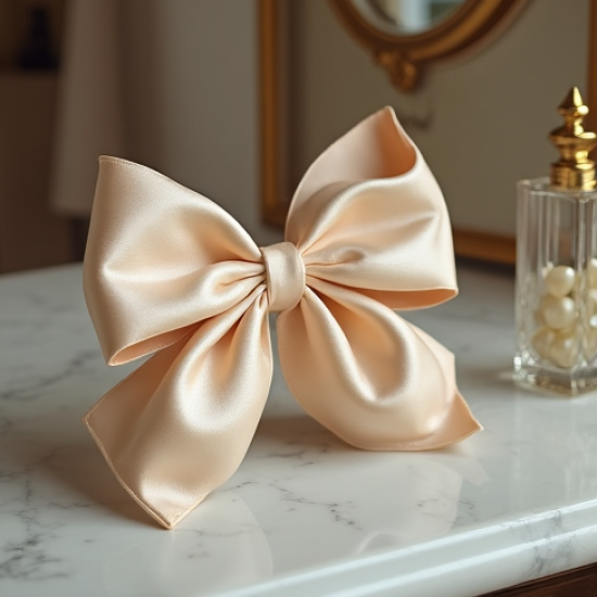 Women's Wide Satin Hair Bow