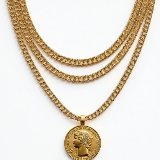 Women's Multi-Layer Coin Necklace