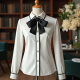 Women's Preppy Bow-Front Top